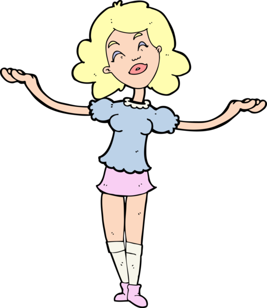 Çizgi filmdeki kadın bir insan tarafından çizilmiş övgüleri alıyor.