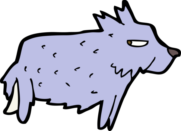 Bir insan tarafından çizilmiş karikatür teriyeri.