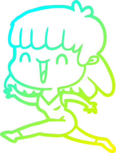 Bir insan tarafından çizilmiş bir karikatür kadın çizimi.