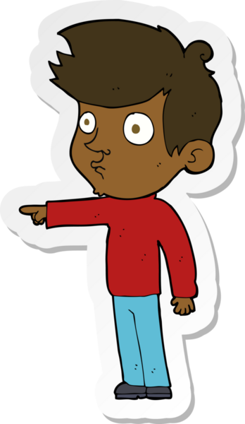 Bir insan tarafından çizilmiş çizgi film karakteri.