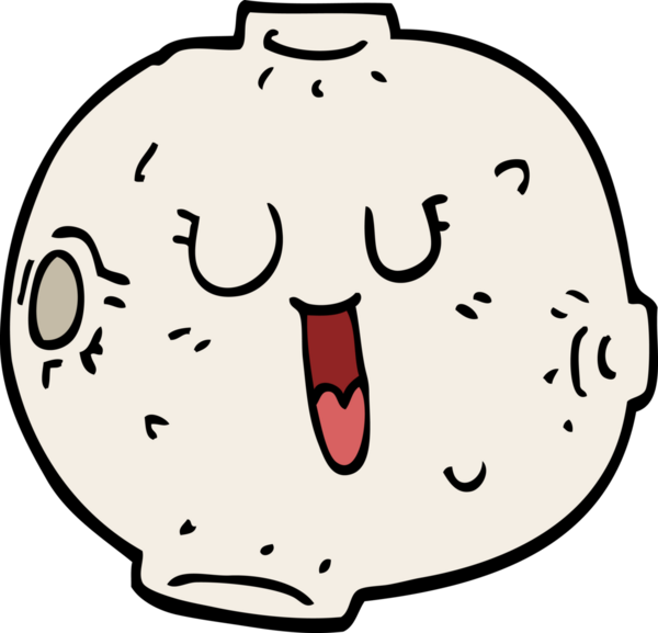 Bir insan tarafından çizilmiş mutlu karikatür ayı.