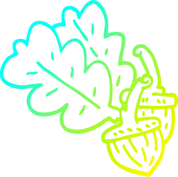 Bir insan tarafından çizilmiş bir palamut karikatürü.