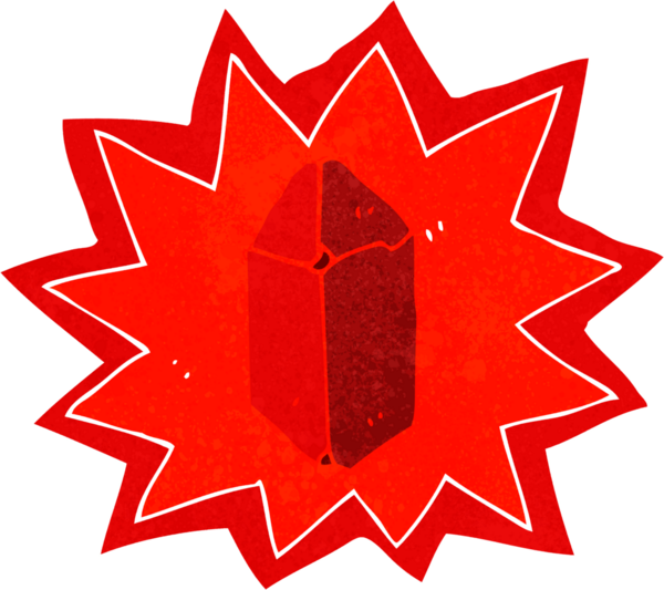 Bir insan tarafından çizilmiş yakut çizgi film.