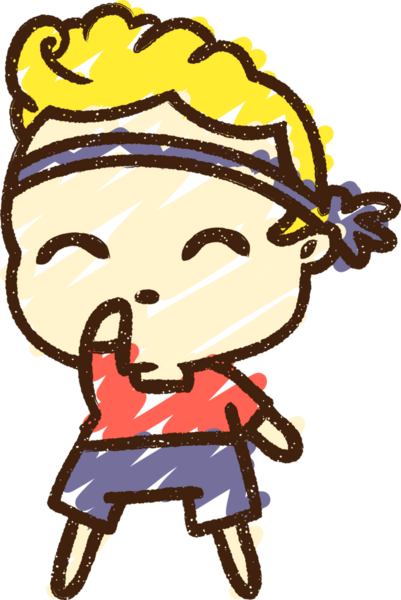 Spor Çocuk Tebeşiri Bir insan tarafından çizilmiş