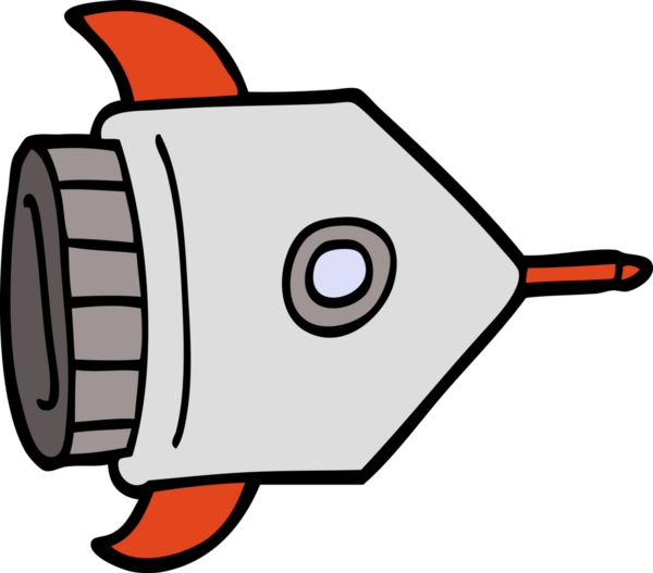 Bir insan tarafından çizilmiş karalama uzay gemisi.