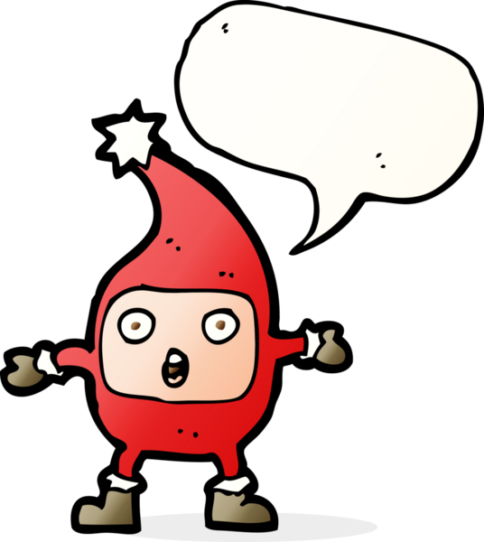 Bir insan tarafından çizilmiş komik bir noel yaratığı.