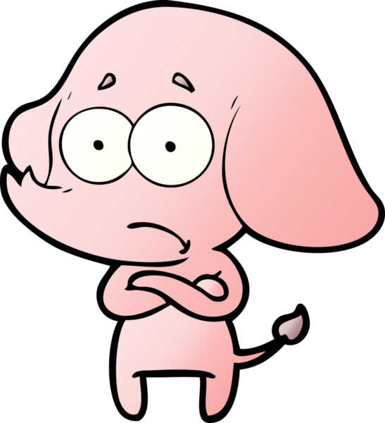 bir insan tarafından çizilmiş belirsiz bir fil.