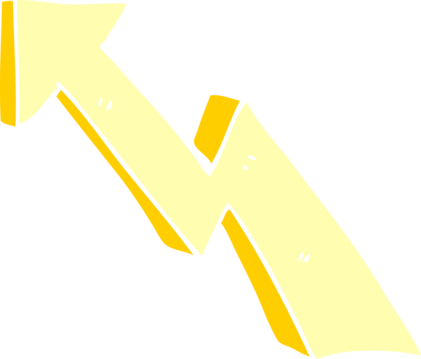 bir insan tarafından çizilmiş yükselen ok karalaması