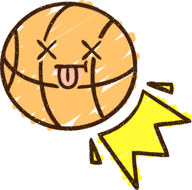 Bir insan tarafından çizilen Basket Topu Tebeşiri