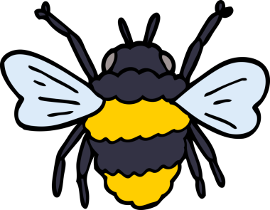 Bir insan tarafından çizilmiş karalama arısı.