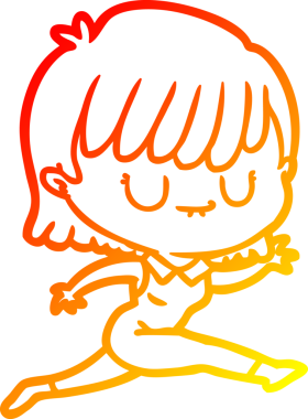 Bir insan tarafından çizilmiş bir karikatür kadın çizimi