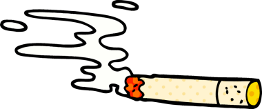 Bir insan tarafından çizilmiş karalama sigarası.