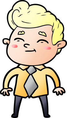 Bir insan tarafından çizilmiş mutlu çizgi film adamı.