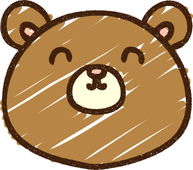 Bir insan tarafından çizilen Ayı Tebeşiri