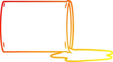 Bir insan tarafından çizilen toksik atığın sıcak çizgi çizimi