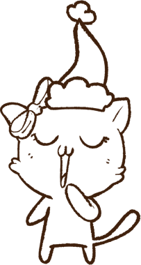 Bir insan tarafından çizilen Kedi Kömürü Festivali