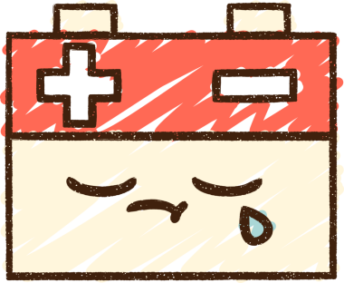 Bir insan tarafından çizilmiş pil tebeşiri.