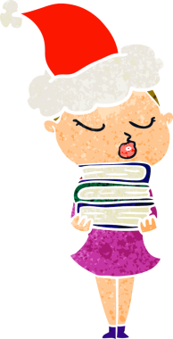 Bir insan tarafından çizilmiş sakin bir kadının el çizimi karikatürü.