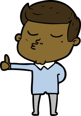 Bir insan tarafından çizilmiş karikatür mankeni adam.