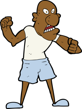 bir insan tarafından çizilmiş vahşi bir adam.