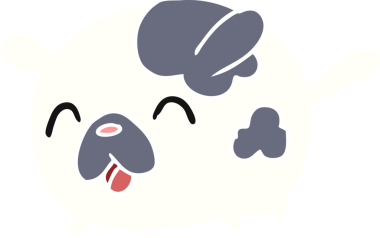 Bir insan tarafından çizilmiş kawaii çizgi film çizimi.