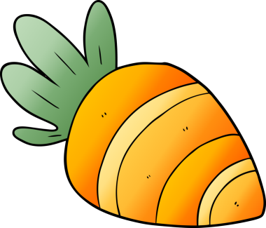 Bir insan tarafından çizilmiş havuç.