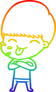 Gökkuşağı gradyan çizimi bir insan tarafından çizilmiş kaba bir adamın çizimi