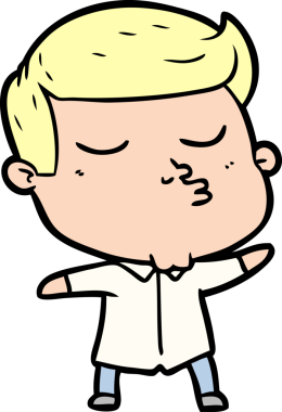 Bir insan tarafından çizilmiş karikatür mankeni adam.