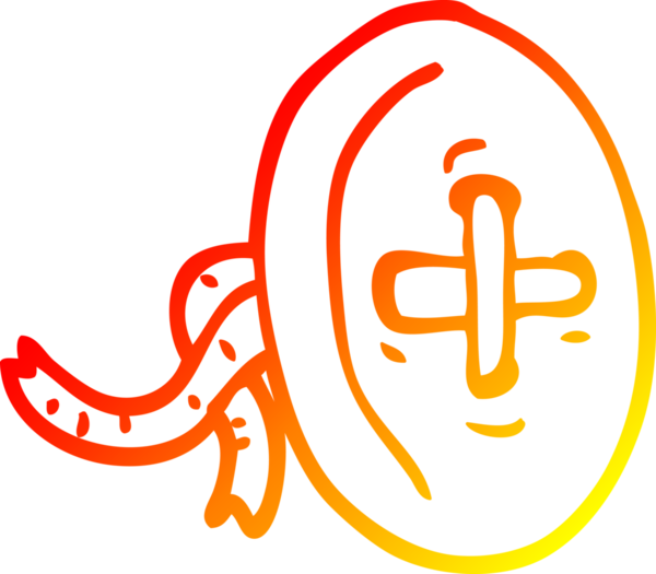 Bir insan tarafından çizilmiş eski bir karikatürün sıcak çizgi çizimi