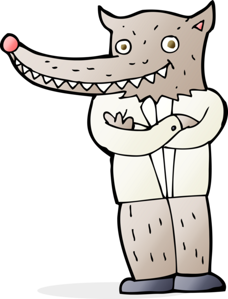 Bir insan tarafından çizilmiş bir kurt adam.