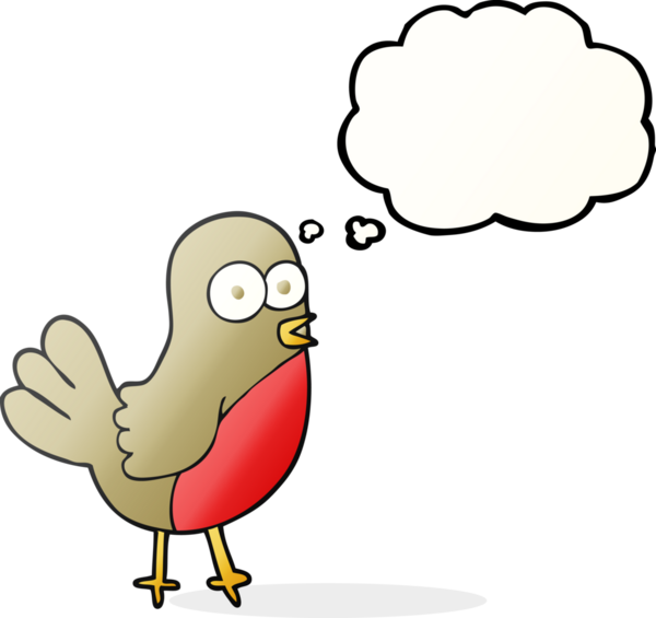 Bir insan tarafından çizilmiş serbest çizim baloncuk Robin çizgi filmi