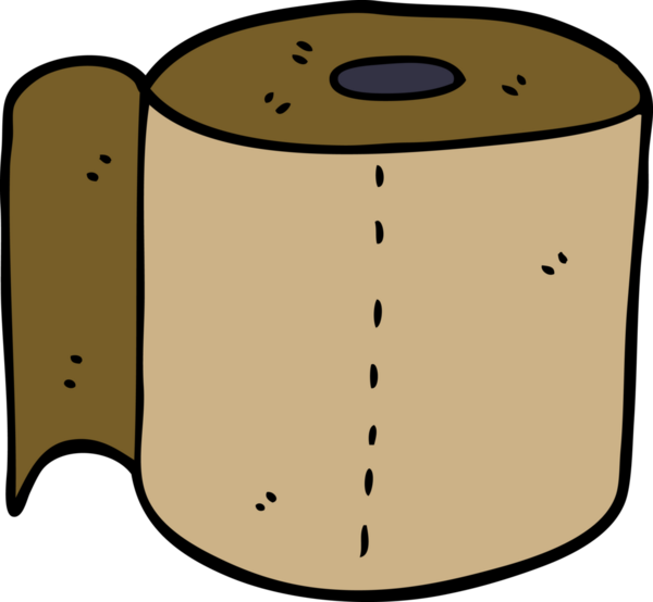 Bir insan tarafından çizilmiş tuvalet kağıdı karalaması.