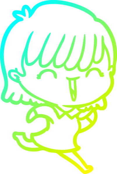 Bir insan tarafından çizilmiş bir karikatür kadın çizimi.