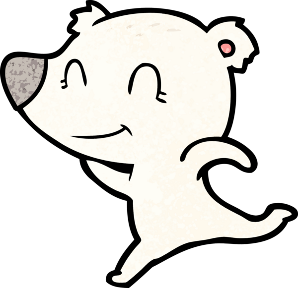 Bir insan tarafından çizilmiş kutup ayısı karikatürü