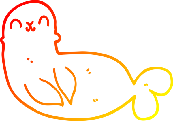 Bir insan tarafından çizilmiş bir karikatür mührünün sıcak çizgi çizimi