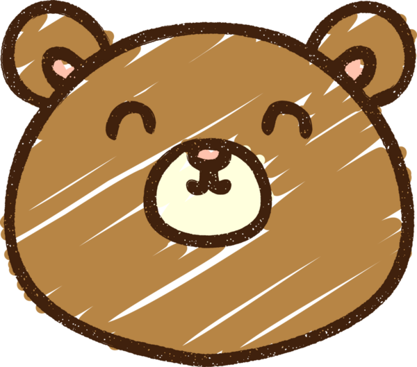 Bir insan tarafından çizilen Ayı Tebeşiri