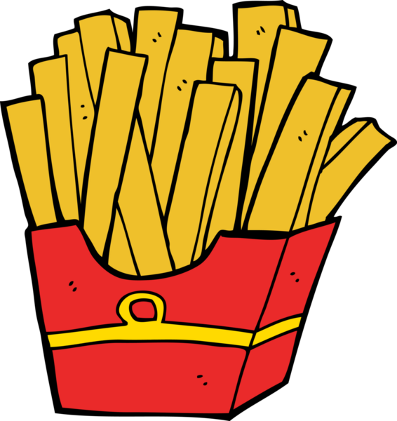 Bir insan tarafından çizilmiş çizgi film kızartmaları.