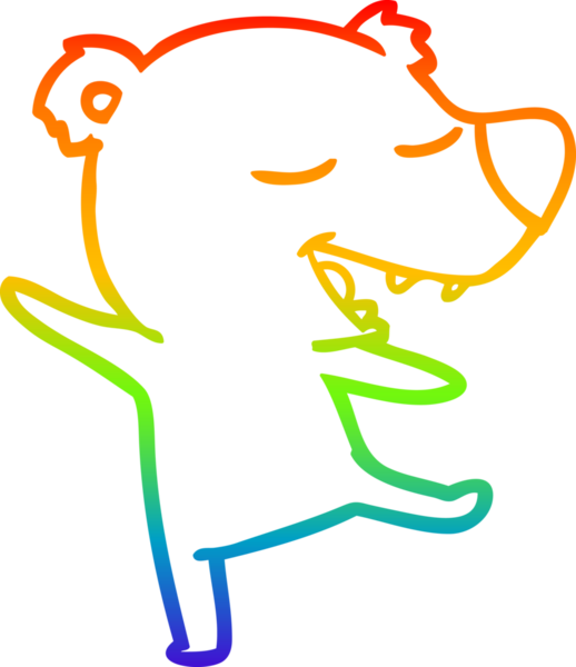 gökkuşağı gradyan çizgi çizimi bir insan tarafından çizilmiş bir çizgi ayı