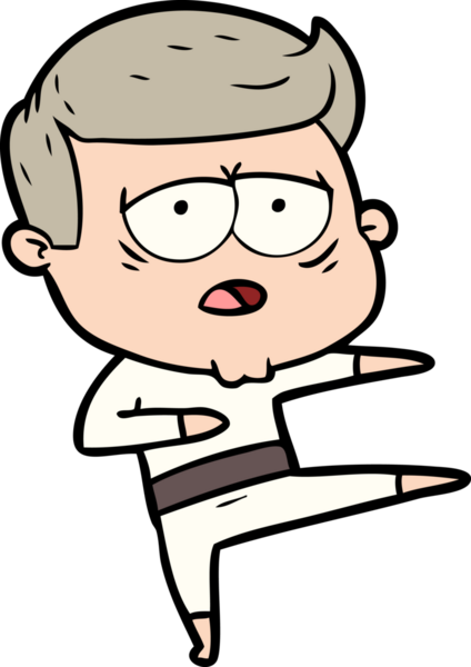 Bir insan tarafından çizilmiş yorgun bir adam.