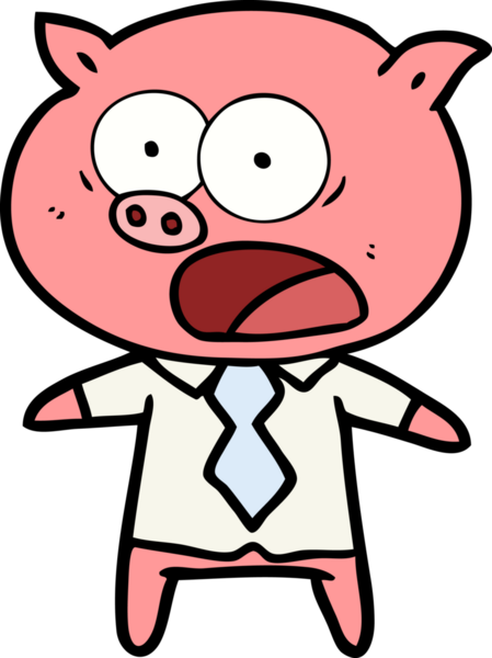 Bir insan tarafından çizilmiş domuz bağırması.