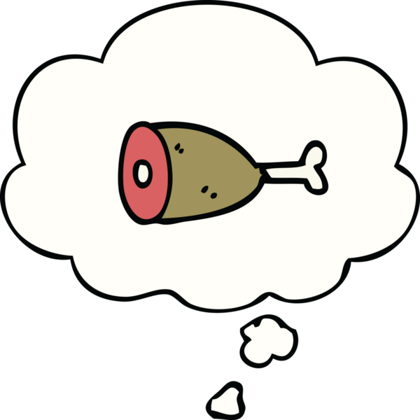 Bir insan tarafından çizilmiş düşünce baloncuklu çizgi film eti