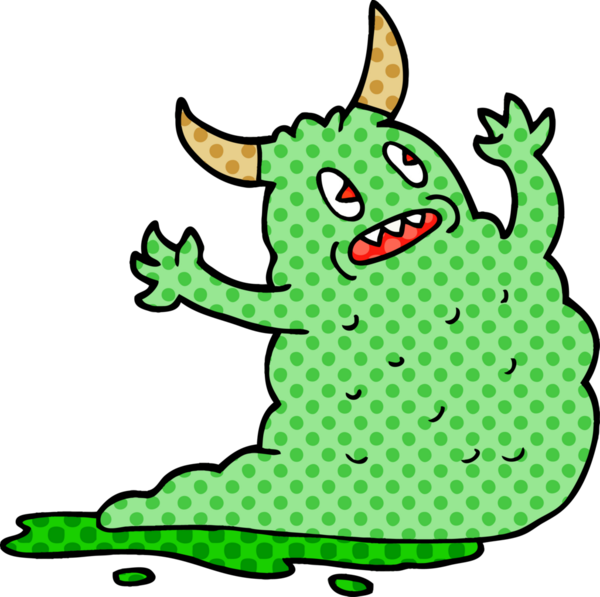 Bir insan tarafından çizilmiş karalama iblisi.