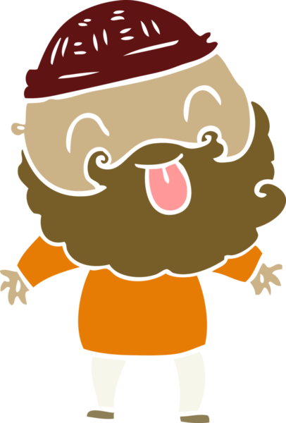 Bir insan tarafından çizilmiş sakallı bir adam.