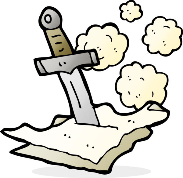 Karikatür hançeri bir insan tarafından çizilmiş.