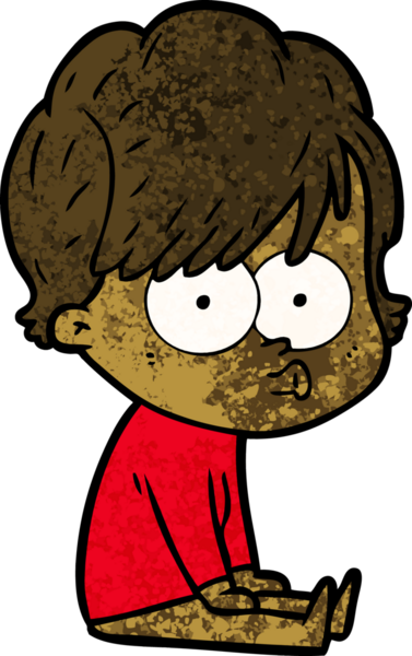 Bir insan tarafından çizilmiş karikatür kadın.