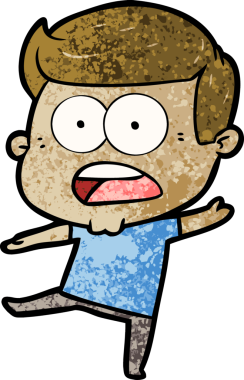 Bir insan tarafından çizilmiş bir karikatür.