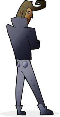 Bir insan tarafından çizilmiş havalı bir çizgi film.