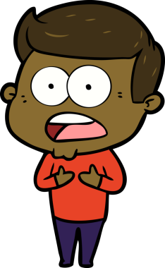 Bir insan tarafından çizilmiş bir karikatür.