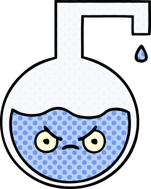 Bir insan tarafından çizilmiş bir bilim deneyinin çizgi romanı.