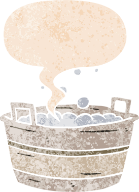 Eski bir çizgi film, konuşma baloncuğu ve grunge dertli retro dokuma tarzı bir insan tarafından çizilmiş.